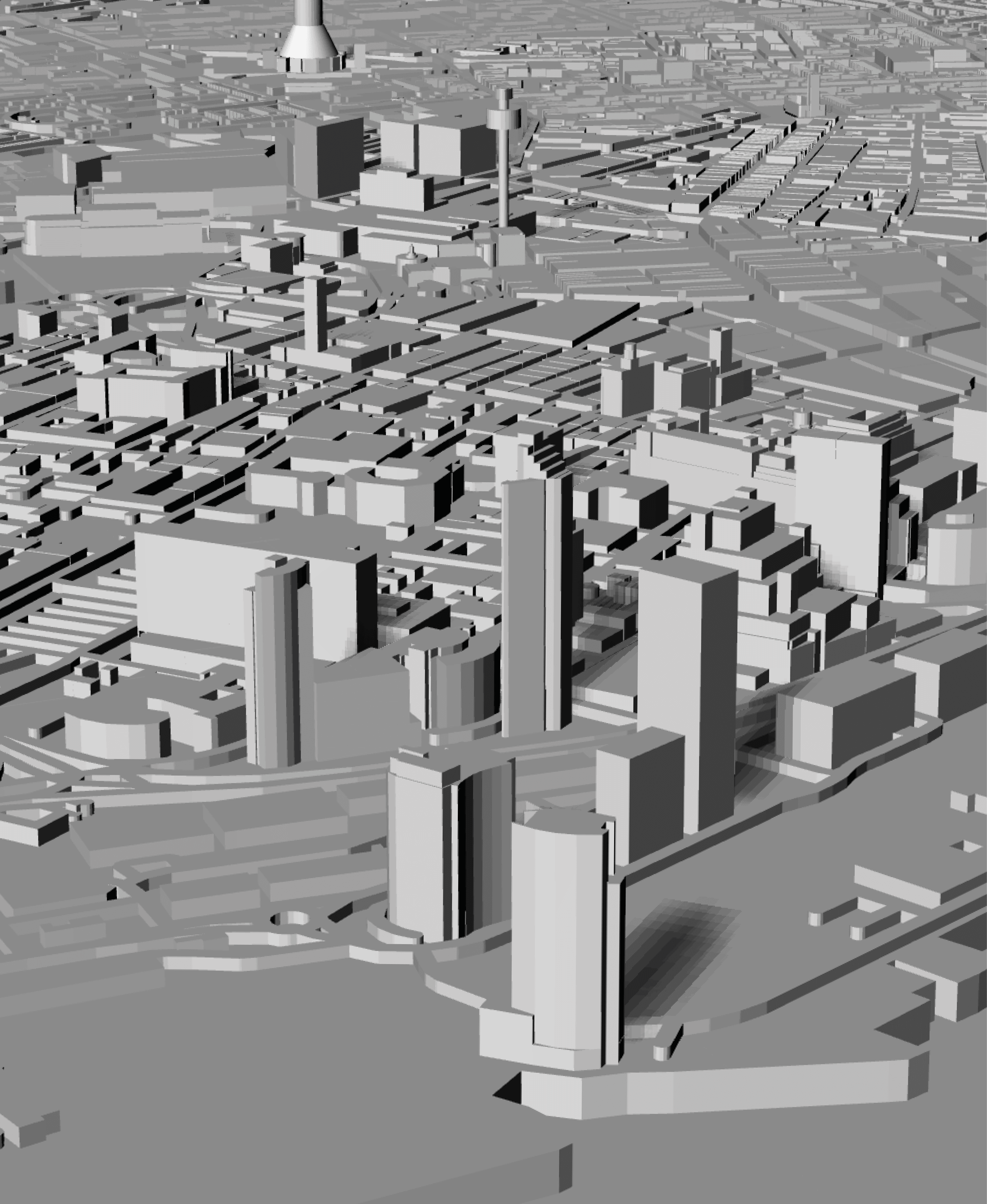 LIVERPOOL, Skyline 3d map 3d model