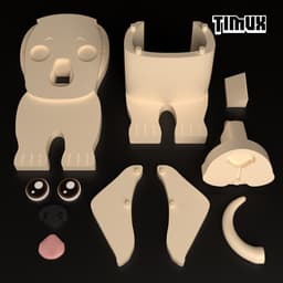 LABRADOR RETRIEVER GLASSES HOLDER 3d model