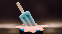 Melting Popsicle Sculpture 3d model
