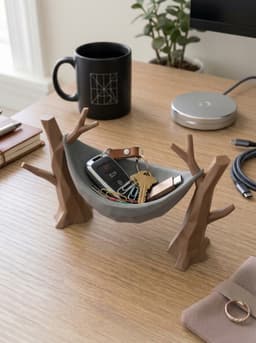 Tree Hammock Catchall Tray Desk Organizer Key Holder Valet Bowl Decor 3d model
