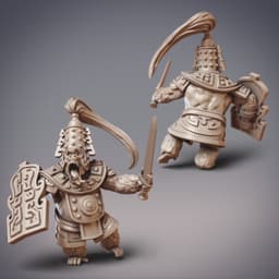 Gorilla Ape Warrior - Goken, Sarugami Zuijin (Pre-Supported) 3d model