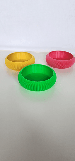 Ultimate Stackable Ribbed Organizer Bowl - V1 3d model