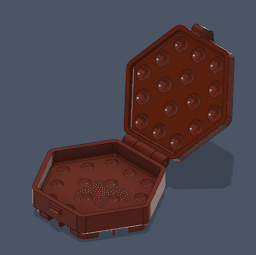 Hextraction Tile 10mm Ball Case 3d model