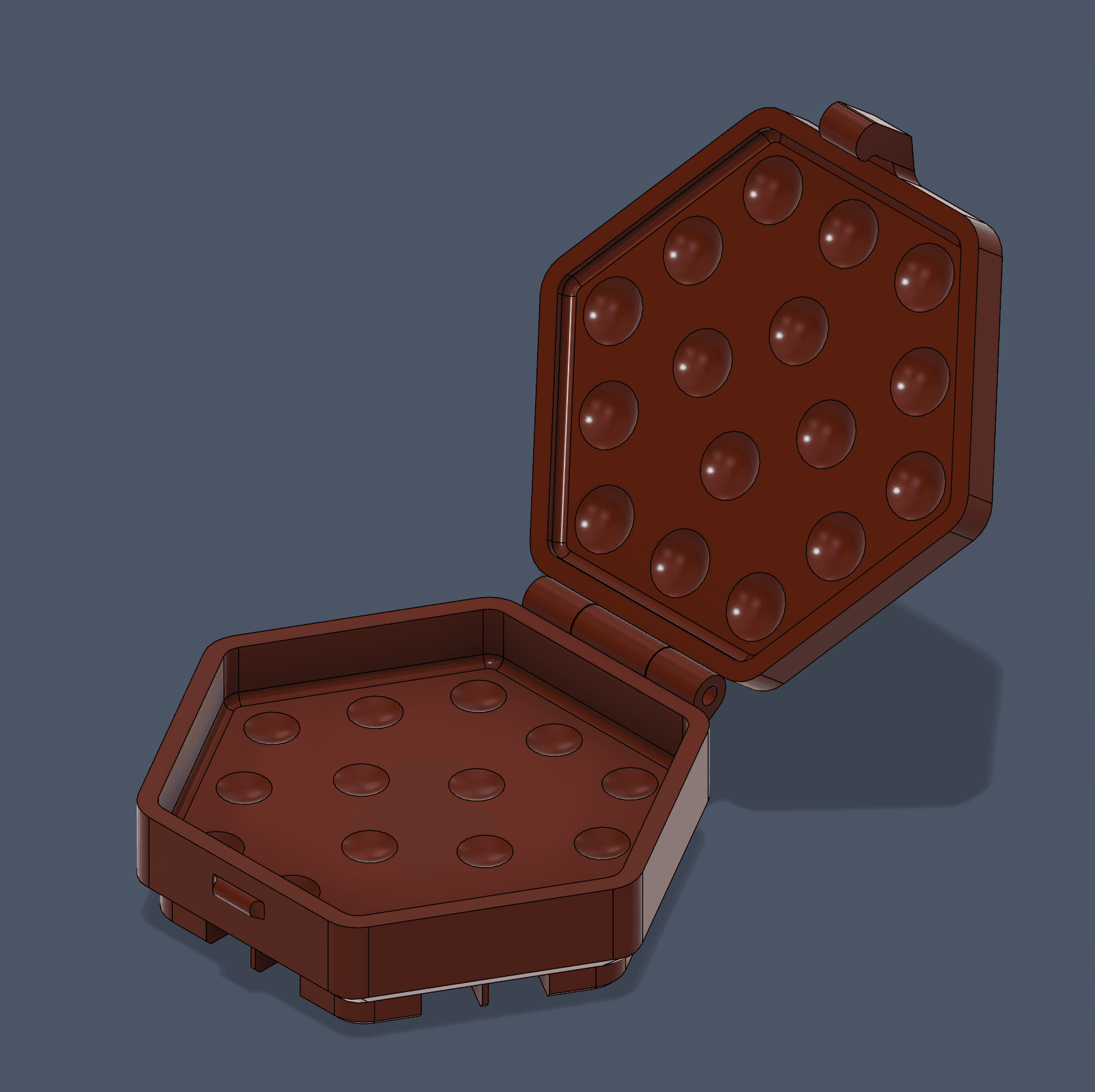 Hextraction Tile 10mm Ball Case 3d model