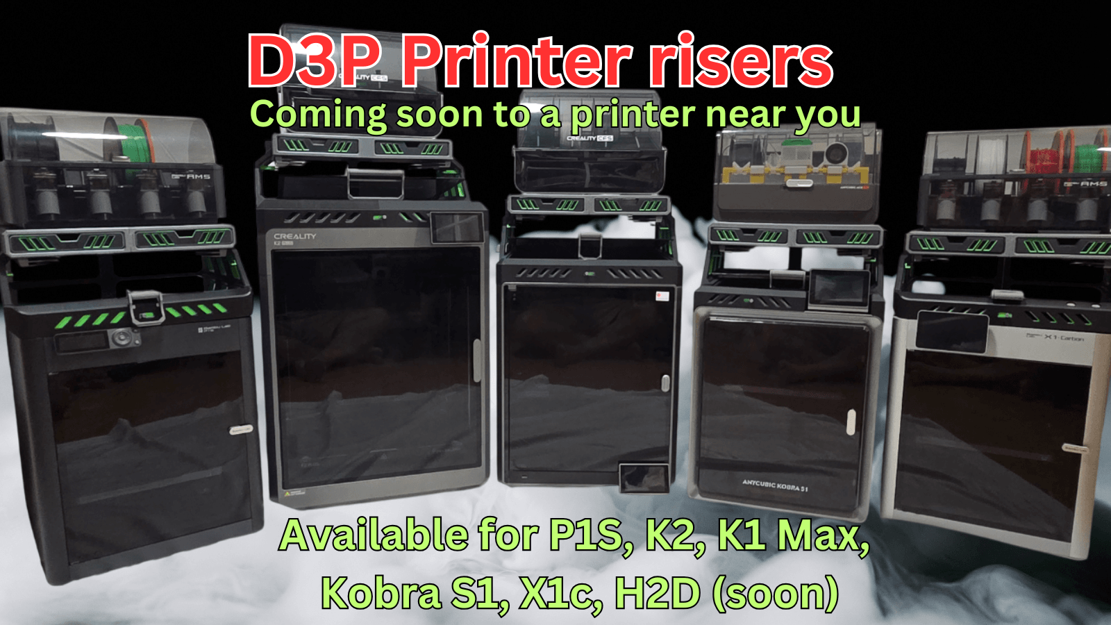 D3P Riser for Creality K2 Plus 3d model