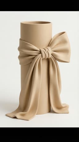 Coquette Bow Vase Planter | Elegant Ribbon Home Decor | 3D Printable Floral Entryway Statement Piece 3d model