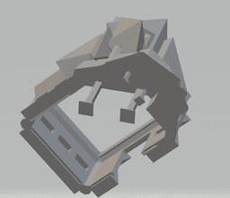 FHW: Dombul bunker open topped 3d model
