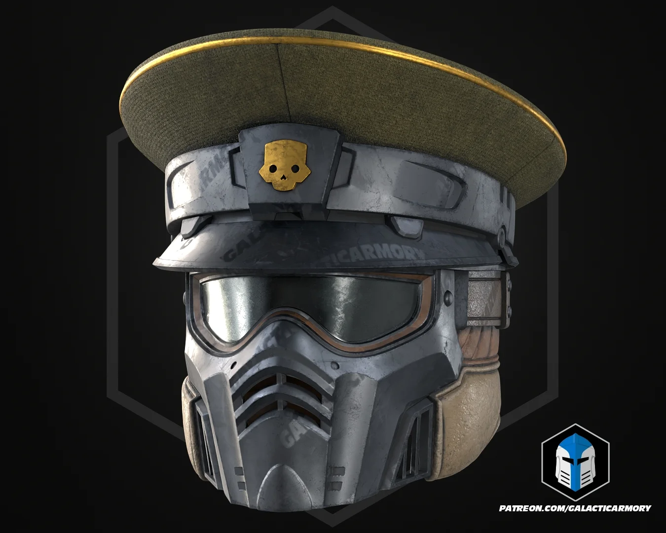 HD2 Commandant Helmet - 3D Print Files 3d model