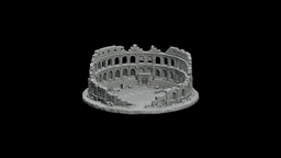 Colosseum Arena Ruin STL - Printable Landmark Desk Miniature 3d model