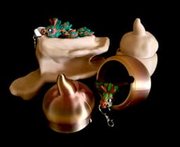 Fall display Log and Acorn stash *Personal use* 3d model