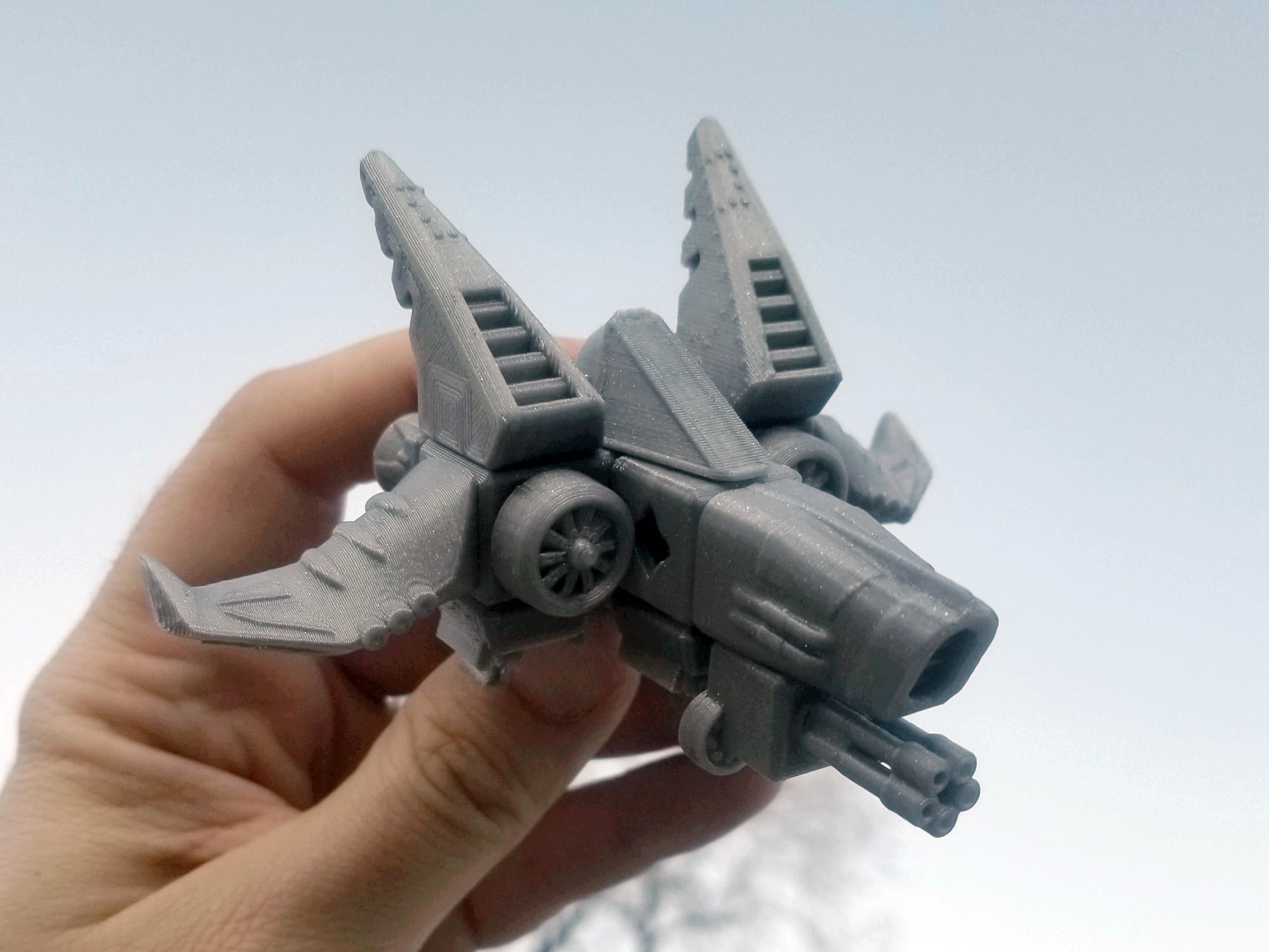 PrintABlok Airwing Spaceship Construction Toy 3d model