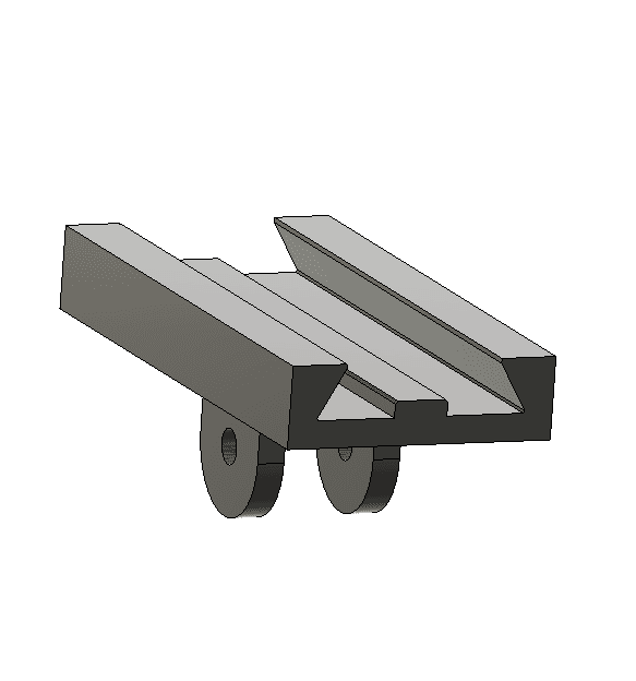 tripod holder for sliding plate.obj 3d model