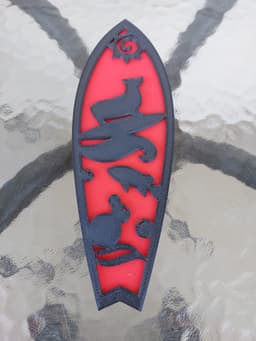 2 Layer Surfboards, Wall Art 3d model
