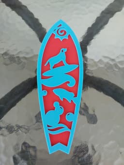 2 Layer Surfboards, Wall Art 3d model