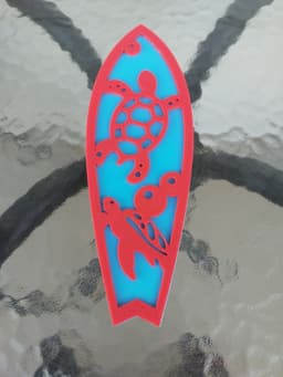 2 Layer Surfboards, Wall Art 3d model