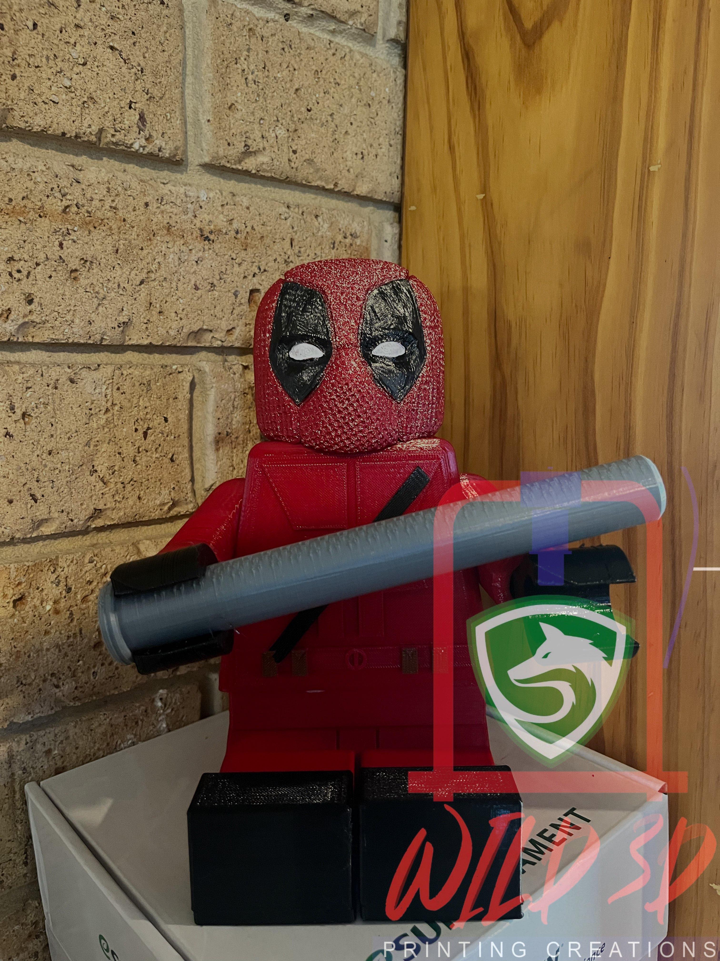 Deadpool Kitchen paper Towel holder  3d model