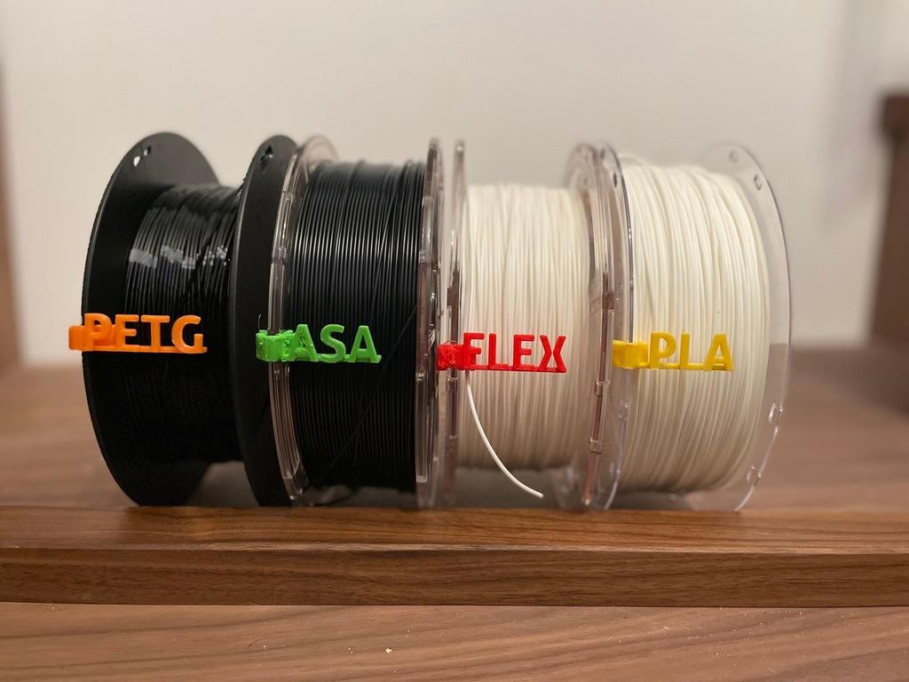 Filament Label Clips 3d model