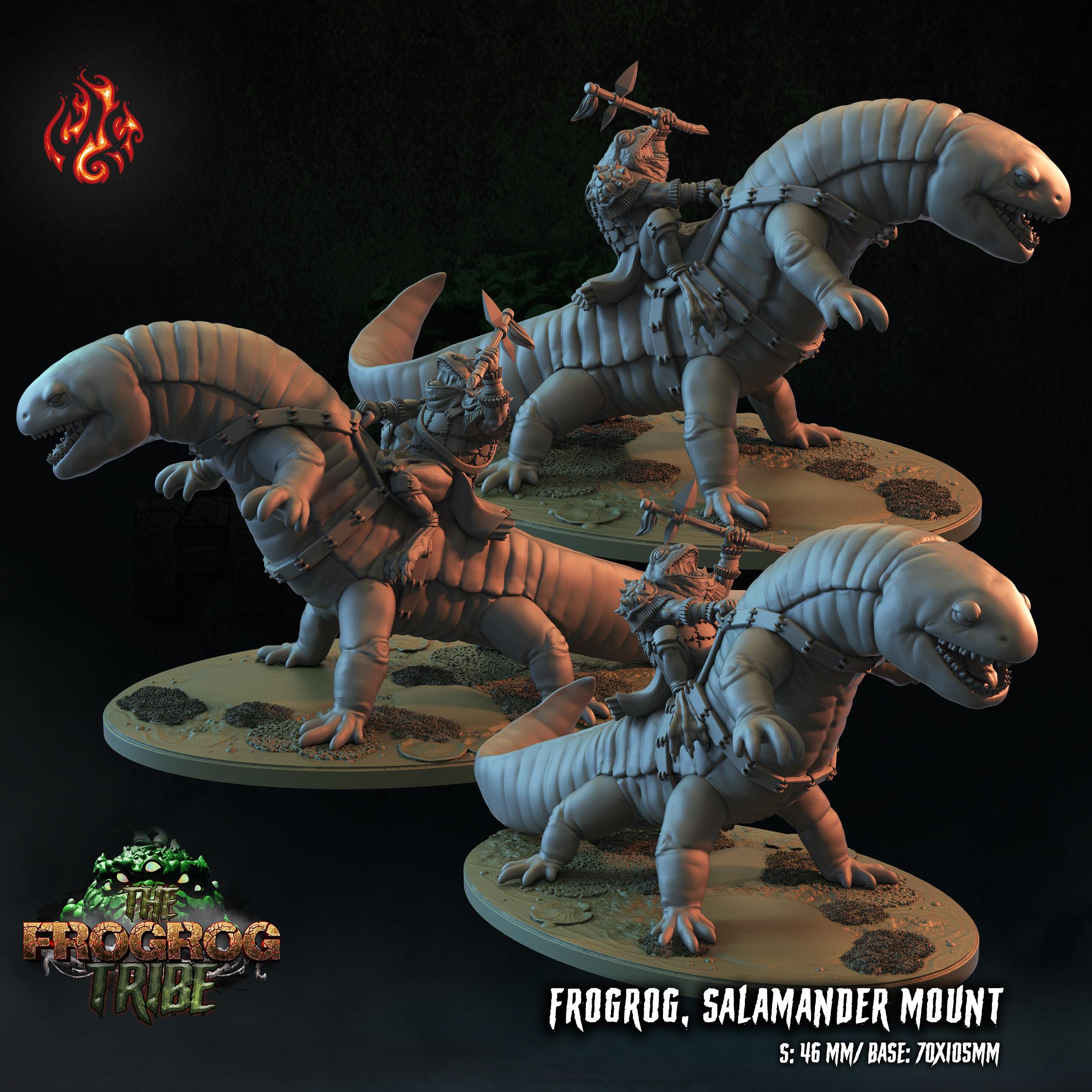 Frogrog Salamander Riders 3d model