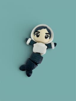 Kawaii (Cute) Winter Merman 3d model