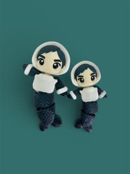 Kawaii (Cute) Winter Merman 3d model