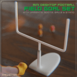 Mini Desktop Field Goal Set 3d model