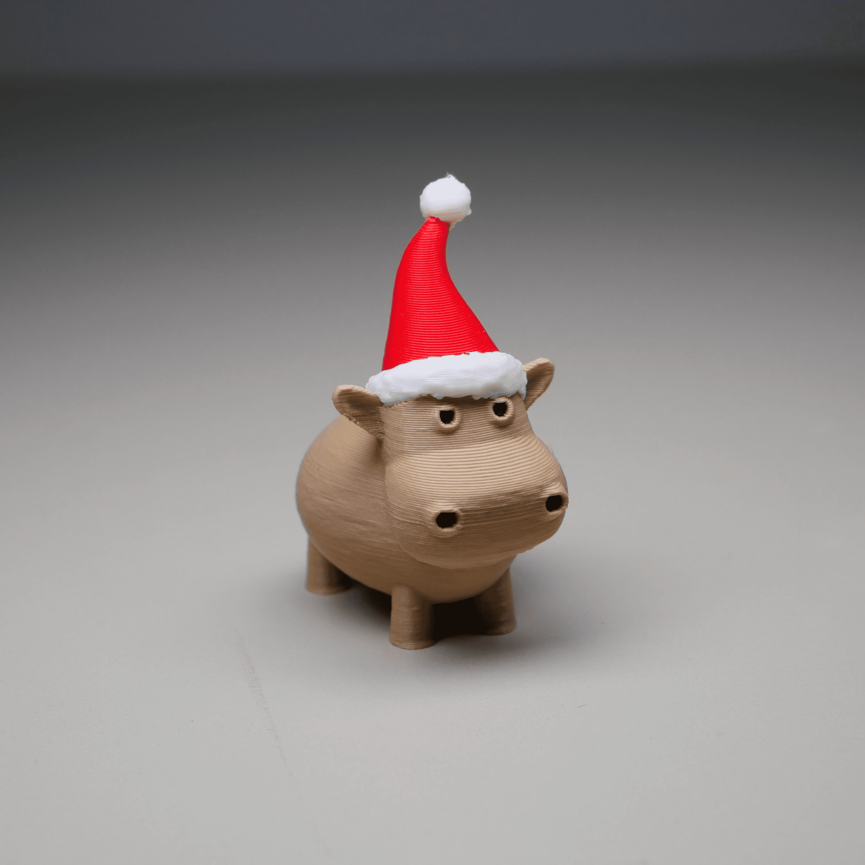 Tiny Christmas Cow 3d model