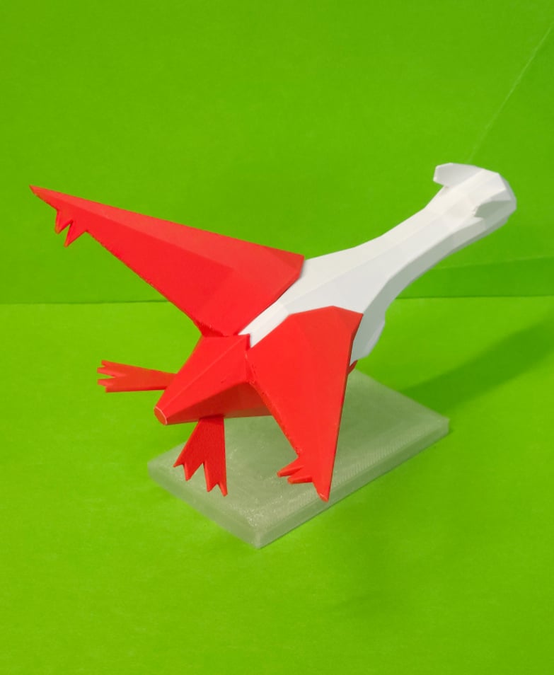 Latias Low Poly Pokemon 3d model