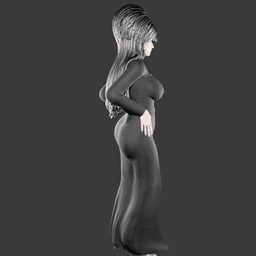 Sexy Spooky Woman v2 3d model