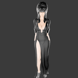 Sexy Spooky Woman v2 3d model
