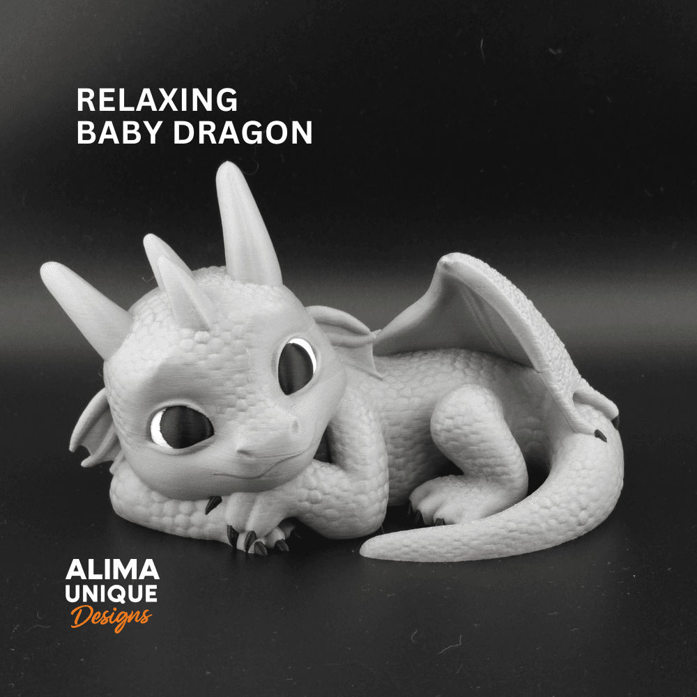Relaxing Baby Dragon 3d model