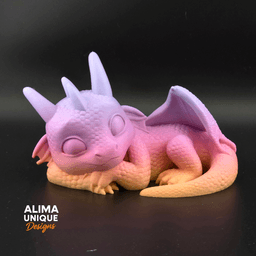 Relaxing Baby Dragon 3d model