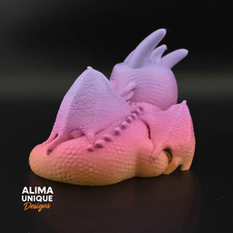Relaxing Baby Dragon 3d model