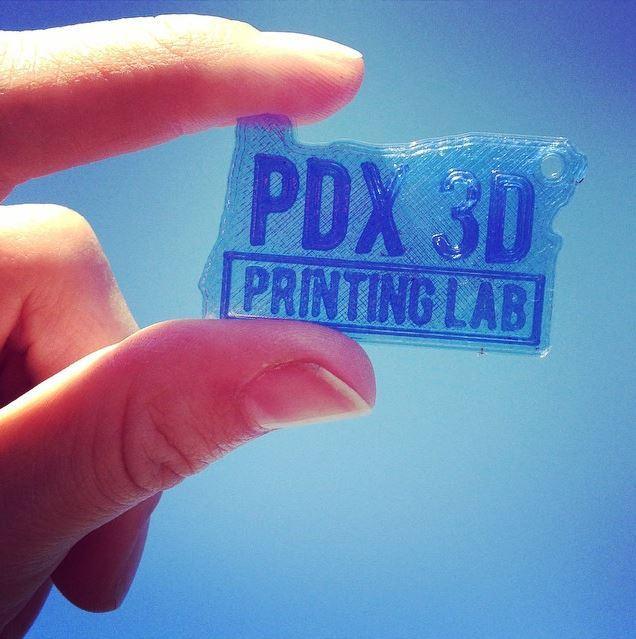 Portland 3D Printing Lab Keychain 3d model