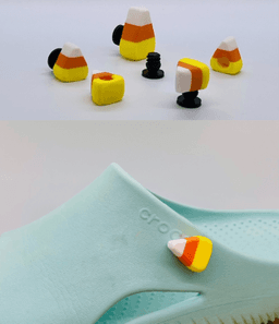 Candy Corn Shoe Charm 3d model