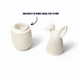 JAPANDI SURPRISE BUNNY - WITH SCREW MECHANISM / SURPRISE EGG / CUTE EASTER GIFT / EASTER DECOR 3d model