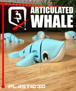 Articulated Whale — The Gentle Giant of the Desk-Top Deep 3d model