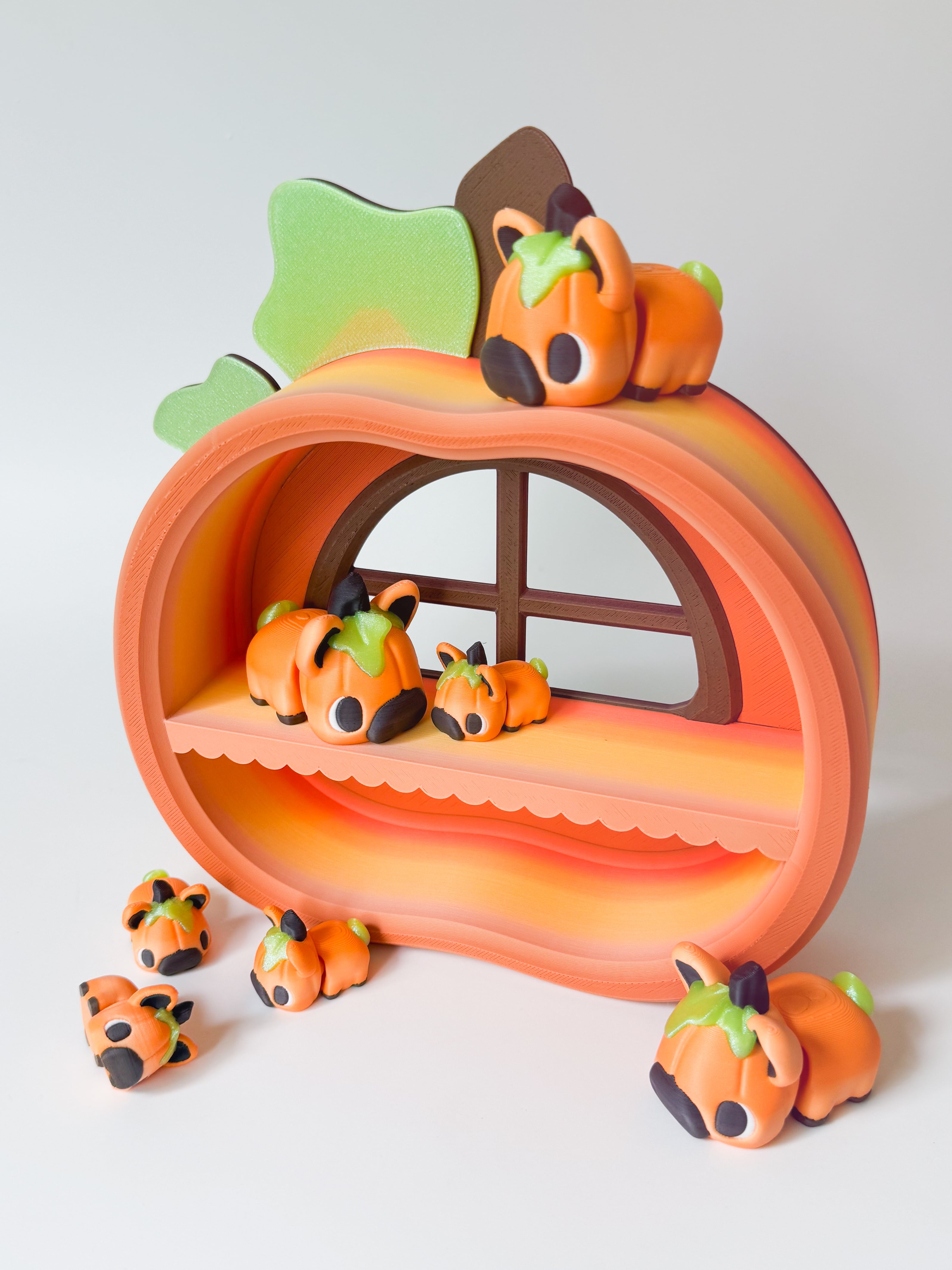 Pumpkin Shelf 3d model