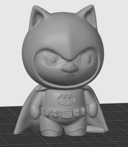 Bat Cat - Cosplay Superhero Cat Figurine - 3D Print STL/3MF 3d model