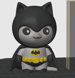 Bat Cat - Cosplay Superhero Cat Figurine - 3D Print STL/3MF 3d model