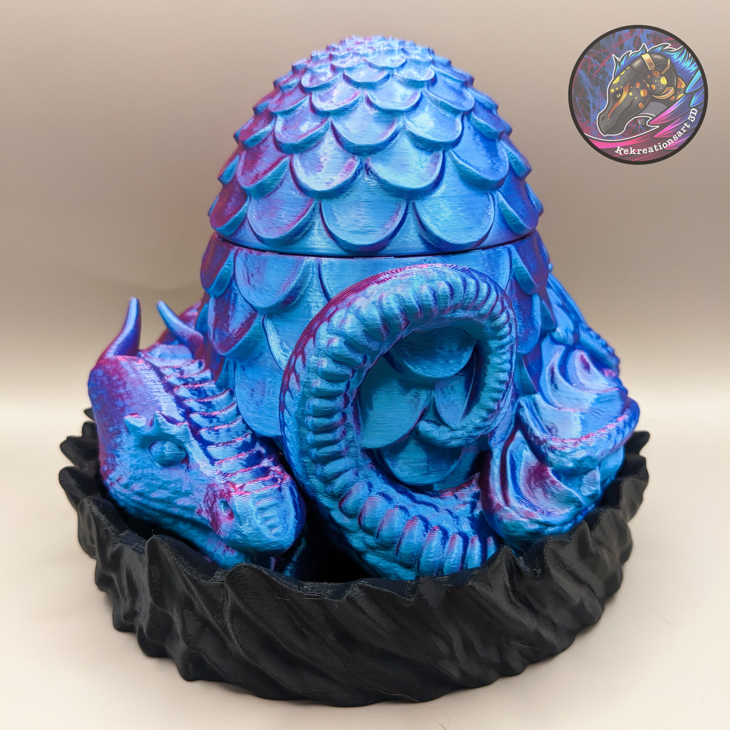 Dragon Planter + Box 3d model