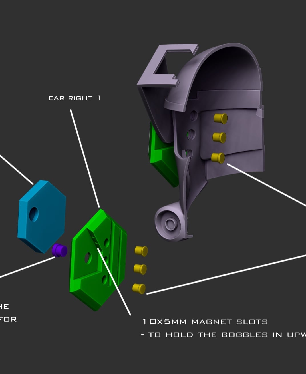 Tech helmet from Bad Batch 3d model