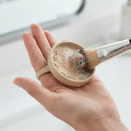 Makeup Brush Cleaner and Makeup Sponge Holder, Makeup Brush Cleaner Ring, Detachable Brush Cleaning 3d model