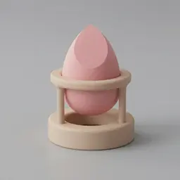 Makeup Brush Cleaner and Makeup Sponge Holder, Makeup Brush Cleaner Ring, Detachable Brush Cleaning 3d model