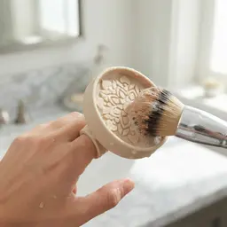 Makeup Brush Cleaner and Makeup Sponge Holder, Makeup Brush Cleaner Ring, Detachable Brush Cleaning 3d model