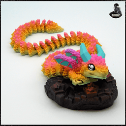 Crystal Crawler - Articulated - Print in Place - No supports - Fantasy 3d model