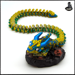 Crystal Crawler - Articulated - Print in Place - No supports - Fantasy 3d model
