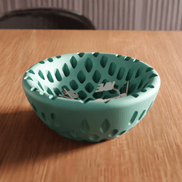 Voronoi Geometric Trinket Bowl 3d model
