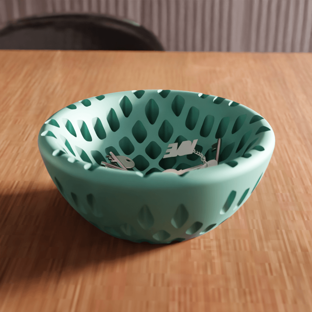 Voronoi Geometric Trinket Bowl 3d model