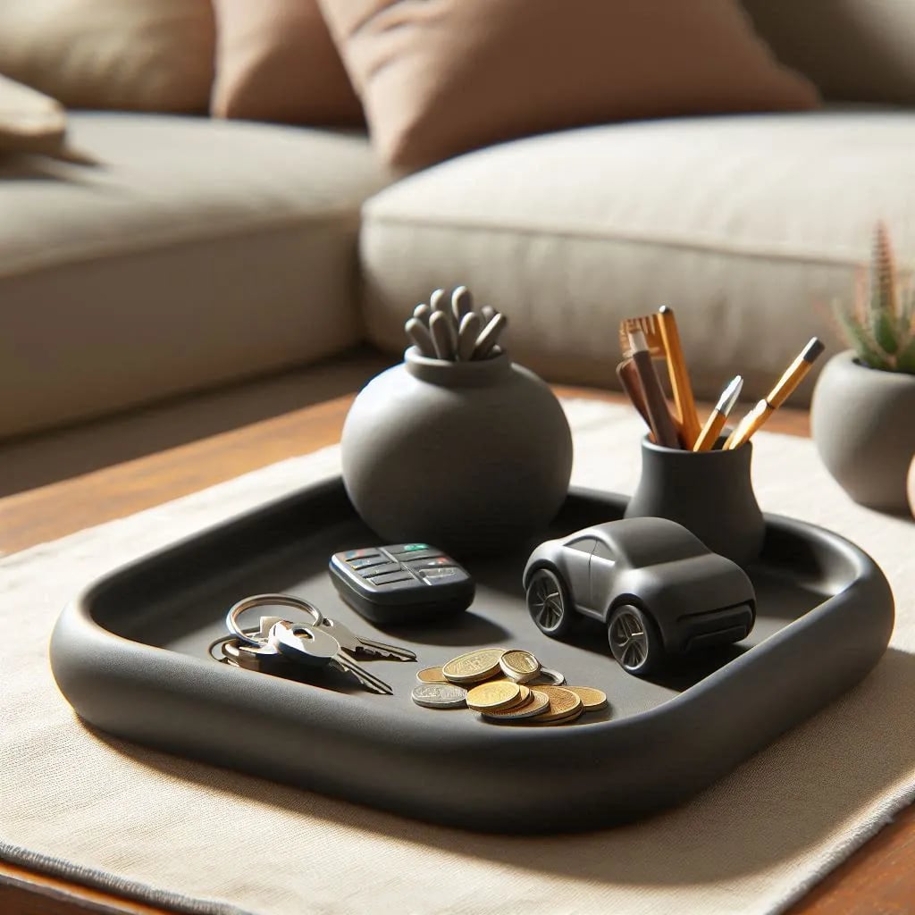 Rounded Design Key Tray 3d model
