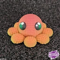Crocheted Baby Octopus 3d model